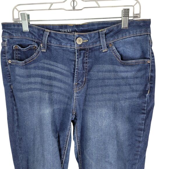 Falls Creek Womens Size 10 Blue Solid Stretch Boot Cut Jeans - Picture 8 of 11